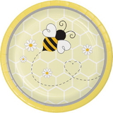 Creative Converting 339887 Bumblebee Baby Luncheon Plate (Case Of 12)