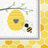 Creative Converting 339888 Bumblebee Baby Luncheon Napkin (Case Of 12)