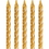 Creative Converting 339951 D&#233;cor Gold Spiral Candles (Case Of 12)