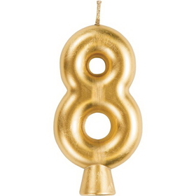 Creative Converting 339961 D&#233;cor Gold 8 Candle (Case Of 12)
