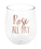 Creative Converting 340039 Ros&#233; All Day 14Oz Stemless Wine Glass (Case Of 6)