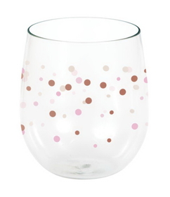 Creative Converting 340040 Ros&#233; All Day 14Oz Stemless Wine Glass (Case Of 6)