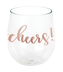 Creative Converting 340041 Ros&#233; All Day 14Oz Stemless Wine Glass (Case Of 6)