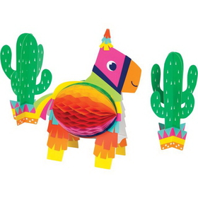 Creative Converting 340042 Fiesta Fun 3D Centerpiece Hc Shaped With Cacti (Case Of 6)
