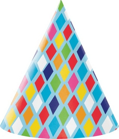 Creative Converting 340043 Bright Birthday Hat Adult (Case Of 6)