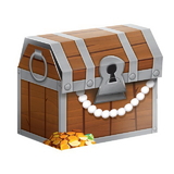 Creative Converting 340085 Pirate Treasure Favor Box (Case Of 6)