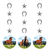 Creative Converting 340096 Horse And Pony Hanging Cutouts (Case Of 12)