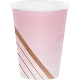 Creative Converting 340115 Rosé All Day Hot/Cold Cups 12 Oz., Foil (Case Of 12)