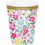 Creative Converting 340123 Floral Tea Party Hot/Cold Cup 9Oz. (Case Of 12)