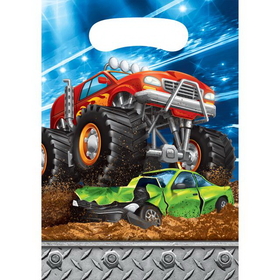 Creative Converting 340152 Monster Truck Rally Loot Bag (Case Of 12)