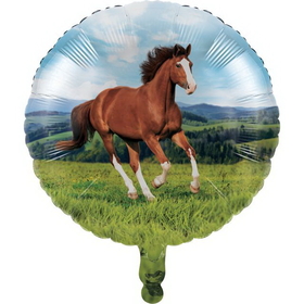Creative Converting 340168 Horse And Pony Metallic Balloon 18" (Case Of 10)