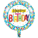 Creative Converting 340175 Bright Birthday Metallic Balloon 18
