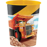 Creative Converting 340203 Big Dig Construction Plastic Keepsake Cup 16 Oz. (Case Of 12)