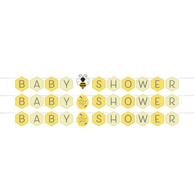 Creative Converting 340224 Bumblebee Baby Ribbon Banner Shaped (Case Of 12)