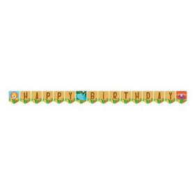 Creative Converting 340233 Jungle Safari Shaped Banner With Twine (Case Of 12)