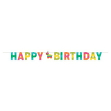 Creative Converting 340234 Fiesta Fun Shaped Banner With Twine, Happy Birthday (Case Of 12)