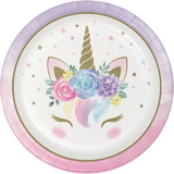 Creative Converting 343829 Unicorn Baby Dinner Plate (Case Of 12)