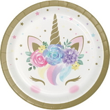 Creative Converting 343833 Unicorn Baby Luncheon Plate (Case Of 12)
