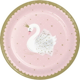 Creative Converting 343834 Stylish Swan Party Dinner Plate (Case Of 12)