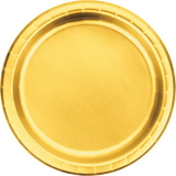Creative Converting 343841 Gold Foil Dinner Plate, Gold Foil (Case Of 12)