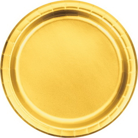 Creative Converting 343842 Gold Foil Luncheon Plate, Gold Foil (Case Of 12)