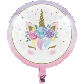 Creative Converting 344420 Unicorn Baby Metallic Balloon 18" (Case Of 10)