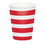 Creative Converting 344483 Hot/Cold Cups 8Oz. Dots & Stripes Classic Red