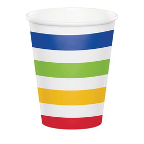Creative Converting 344487 Hot/Cold Cups 8Oz. Dots & Stripes