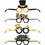 Creative Converting 346182 New Year Paper Glasses D&#233;cor Deluxe