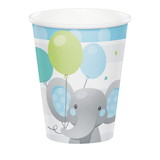Creative Converting 346227 Boy Enchant Elephant Cups