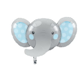 Creative Converting 346355 Metallic Balloon Elephant Shaped Enchanting Elephants Boy