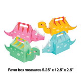 Creative Converting 346439 Treat Box 3D Girl Dino Party