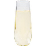 Creative Converting 347696 Plastic Fractal Stemless Champagne Tumblers