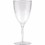 Creative Converting 347889 8 Oz. Clear Plastic 1-Piece Wine Glasses Clear