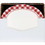 Creative Converting 349600 Red And White Gingham Oval Paper Plates