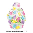 Creative Converting 349742 Easter Eggs Cello Basket Bag