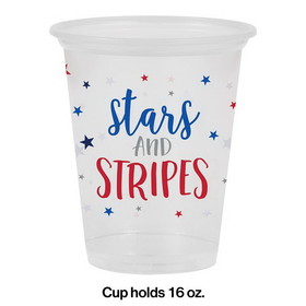 Creative Converting 349749 Stars And Stripes Plastic Cups