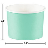 Creative Converting 349814 Fresh Mint Green Treat Cups