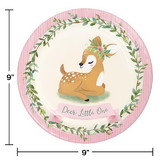 Creative Converting 350478 Little Deer First Birthday Paper Plates