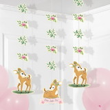 Creative Converting 350486 Little Deer Birthday Hanging Cutouts