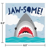Creative Converting 350499 Shark Party Jaw-Some Napkins