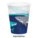 Creative Converting 350502 Shark Party Paper Cups