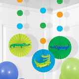 Creative Converting 350519 Alligator Birthday Party Hanging Decorations