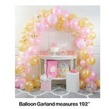Creative Converting 351504 Pink And Gold Balloon Arch Kit