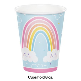 Creative Converting 352007 Happy Rainbow Paper Cups (Case of 12)