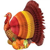 Creative Converting 353004 6" Turkey Thanksgiving Centerpiece