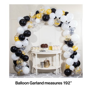 Creative Converting 353986 Black and White Balloon Arch Kit (Case of 6)