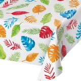 Creative Converting 354577 Jungle Leaves Paper Tablecloth