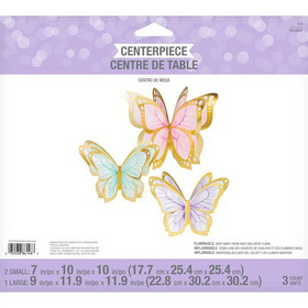 Creative Converting 355772 Golden Butterfly Centerpiece