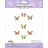 Creative Converting 355774 Golden Butterfly Hanging Cutouts